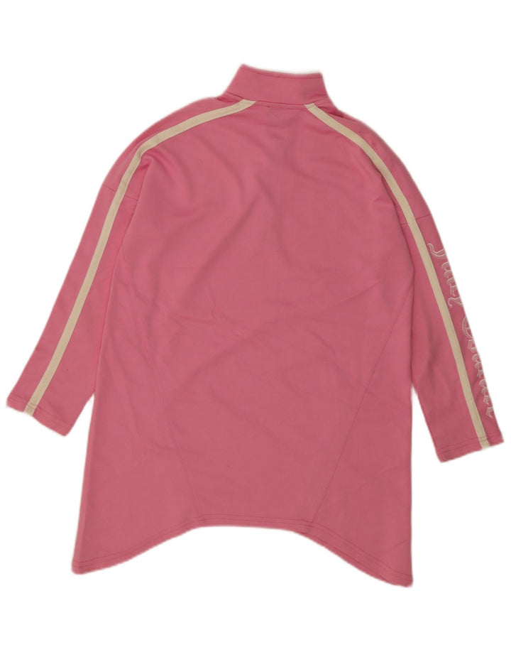 Juicy Couture Женский пуловер с графическим принтом, спортивный костюм, Великобритания 14, средний розовый