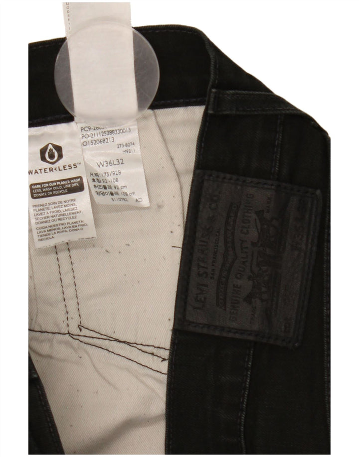 Мужские джинсы скинни Levi's W36 L32, черный хлопок