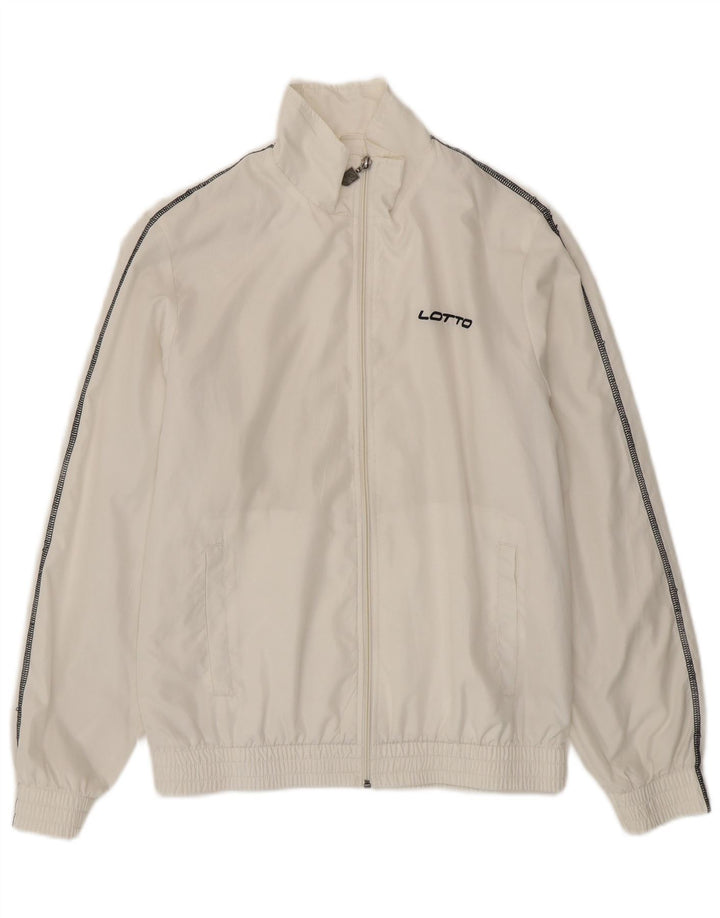 Lotto Мужской спортивный костюм, верхняя куртка, средний белый полиэстер