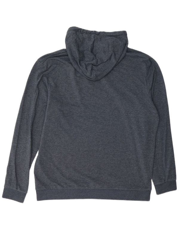 Мужской джемпер с капюшоном Jack & Jones с рисунком 2XL, синий хлопок