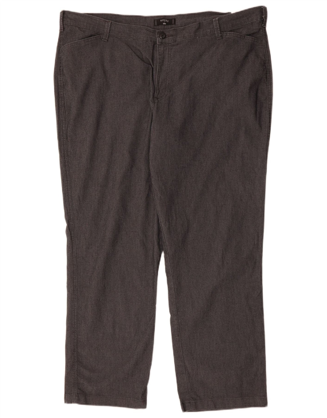 LEE Женские повседневные брюки Riders США 24 4XL W48 L31 Серые с рисунком «елочка»