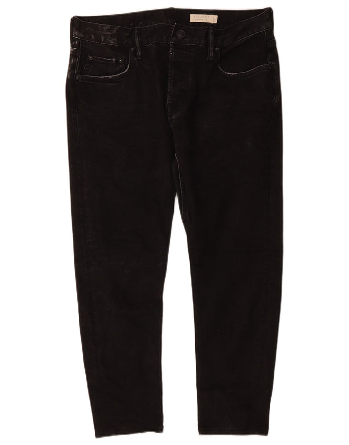 Мужские укороченные джинсы ALL SAINTS W33 L24, черный хлопок