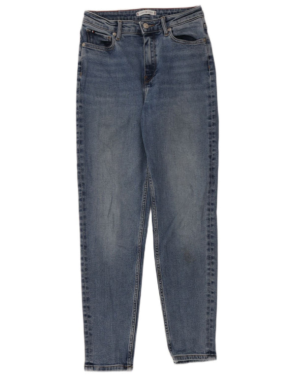 Женские зауженные джинсы с высокой талией Tommy Hilfiger Gramercy W27 L30, синий хлопок