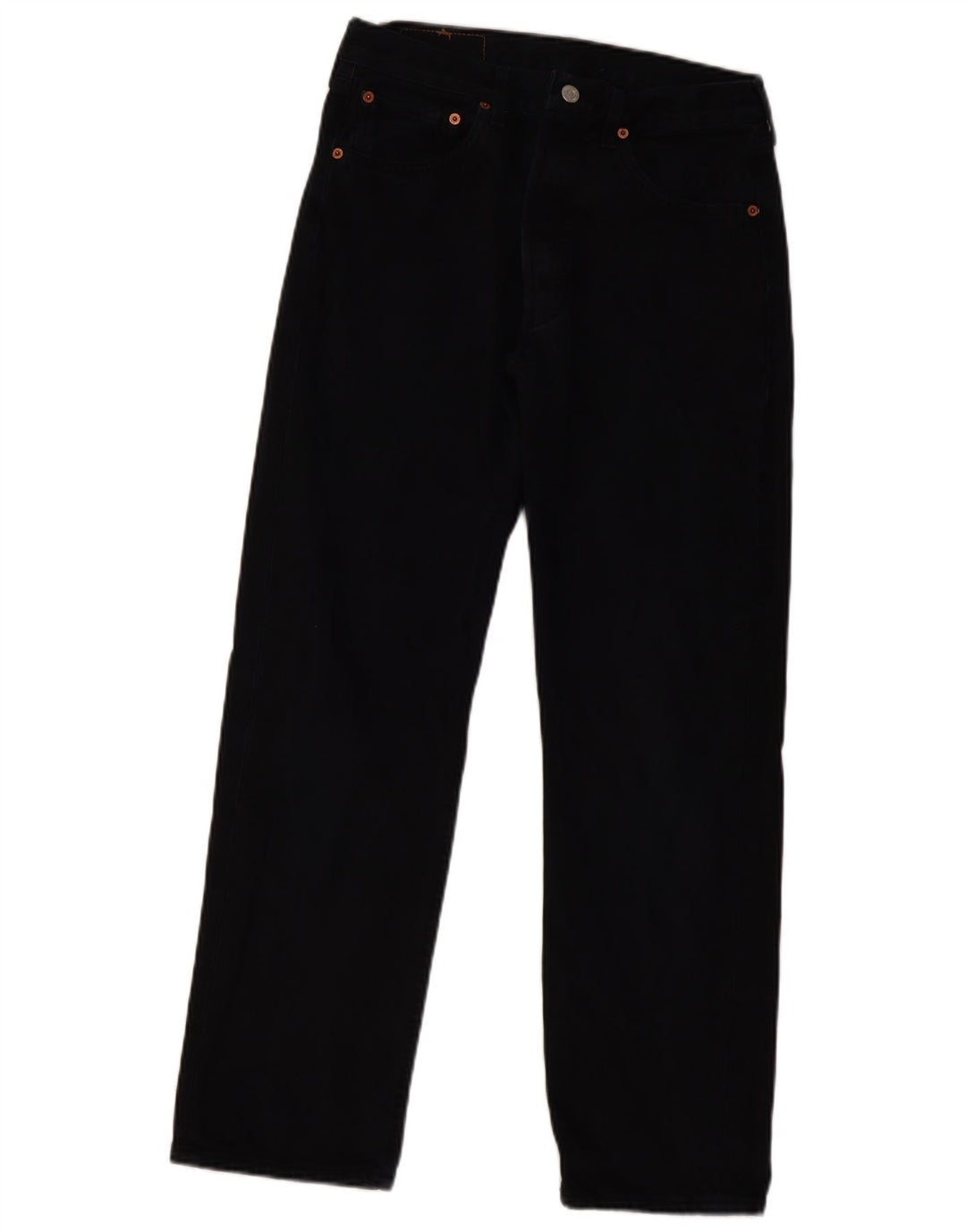 Женские прямые джинсы Levi's 501 W32 L30, черный хлопок