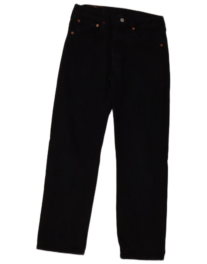 Женские прямые джинсы Levi's 501 W32 L30, черный хлопок