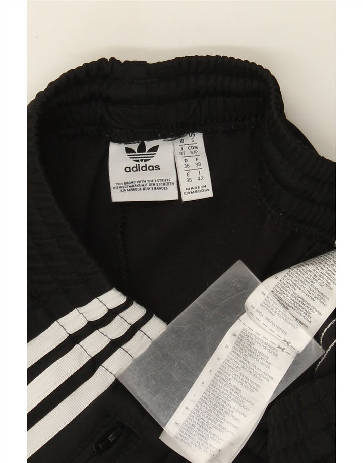 Женские спортивные брюки Adidas UK 10, маленькие черные из полиэстера
