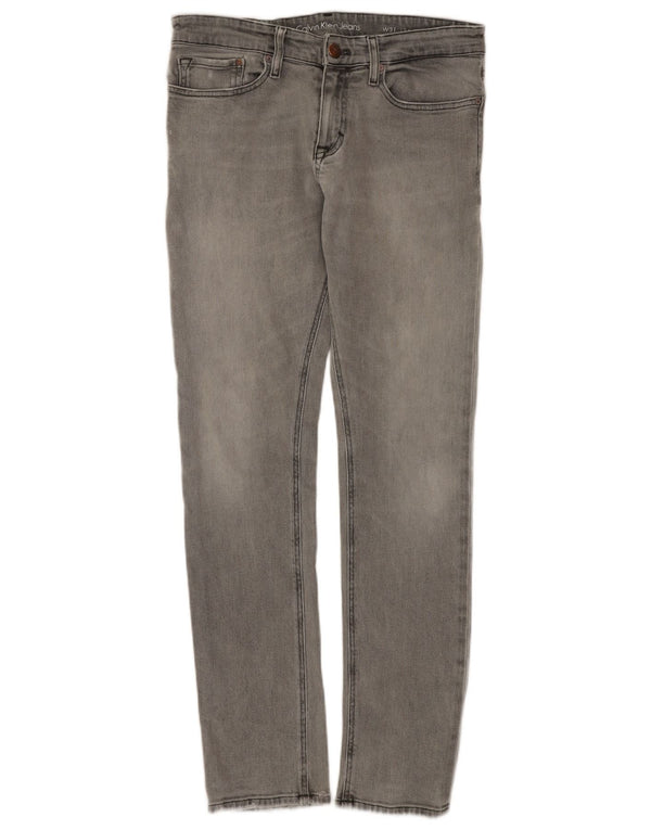 Мужские джинсы скинни Calvin Klein W31 L31 темно-синие, хлопок