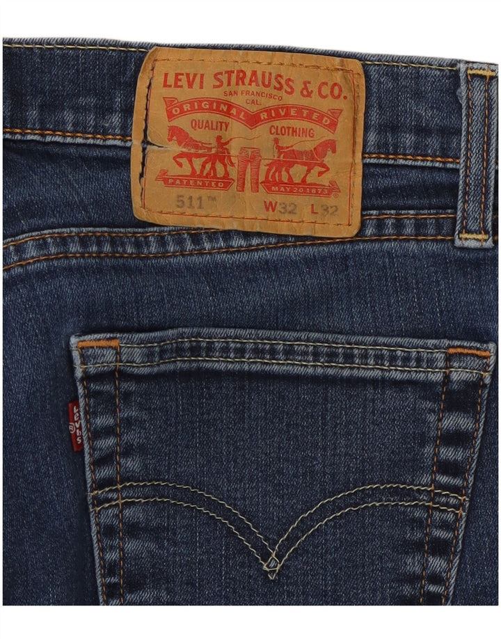 Мужские джинсы LEVI'S 511 Slim W32 L29 Синие, хлопок