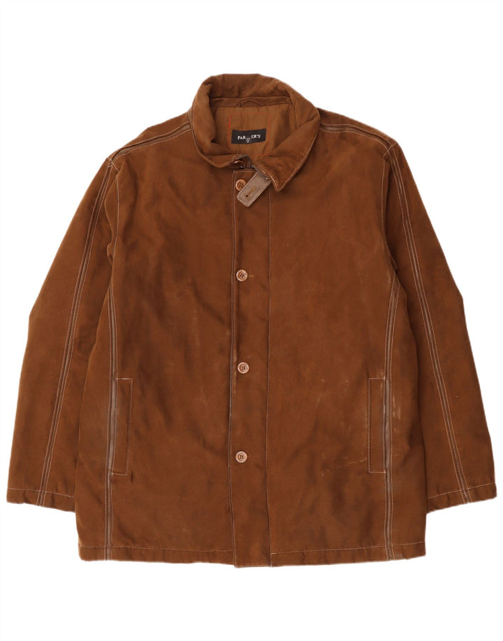 Винтажная мужская ветровка EU 56 3XL Коричневая