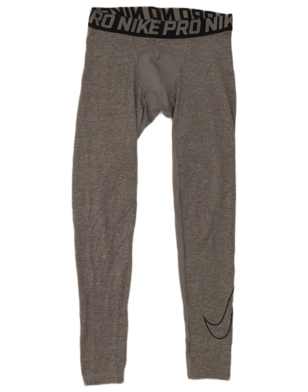 Леггинсы Nike Dri Fit с рисунком для мальчиков, 12–13 лет, большие серые цветные блоки