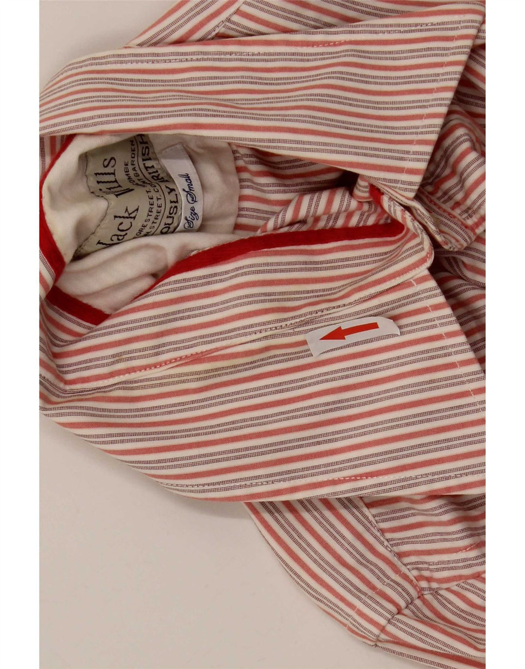 Мужская рубашка Jack Wills в маленькую красную полоску из хлопка