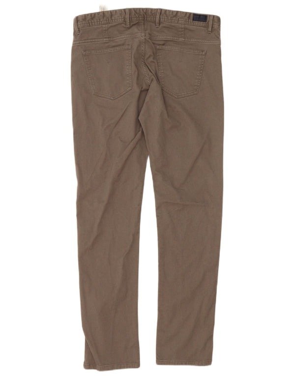 Мужские повседневные брюки приталенного кроя Massimo Dutti EU 42, большие W32 L32, серый хлопок