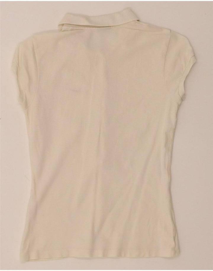 NIKE Womens Polo Shirt UK 8/10 Small White Vintage Nike and Second-Hand Nike from Messina Hembry 