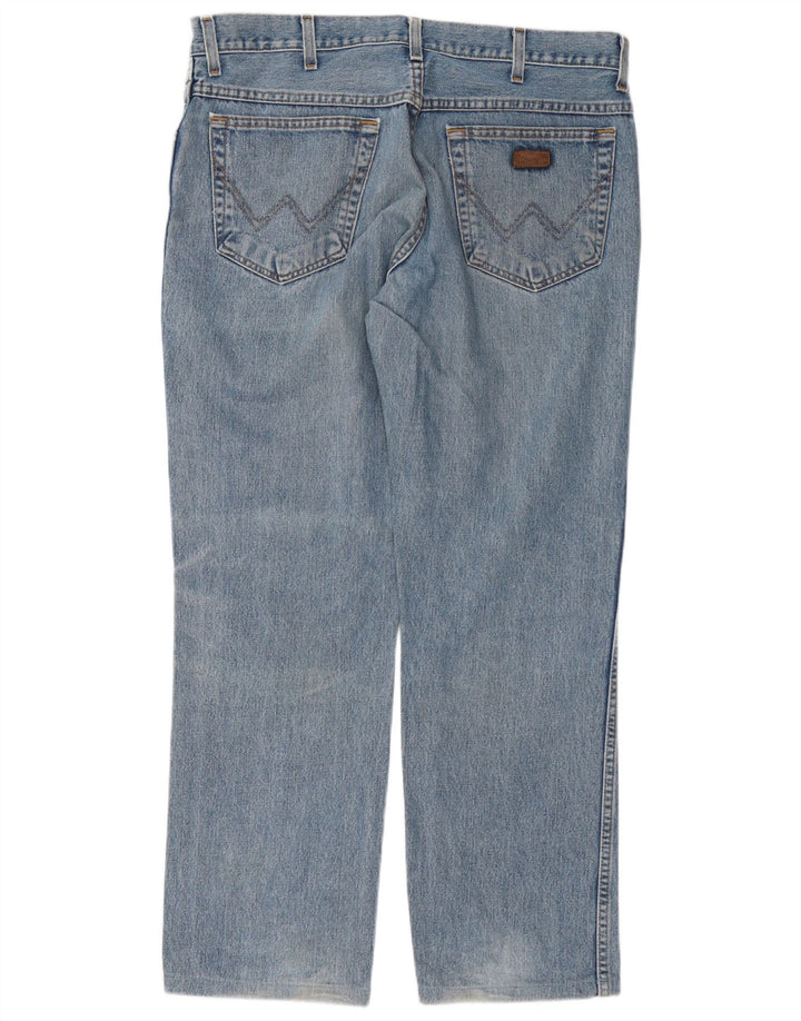 Мужские прямые джинсы Wrangler Texas W35 L29, синий хлопок