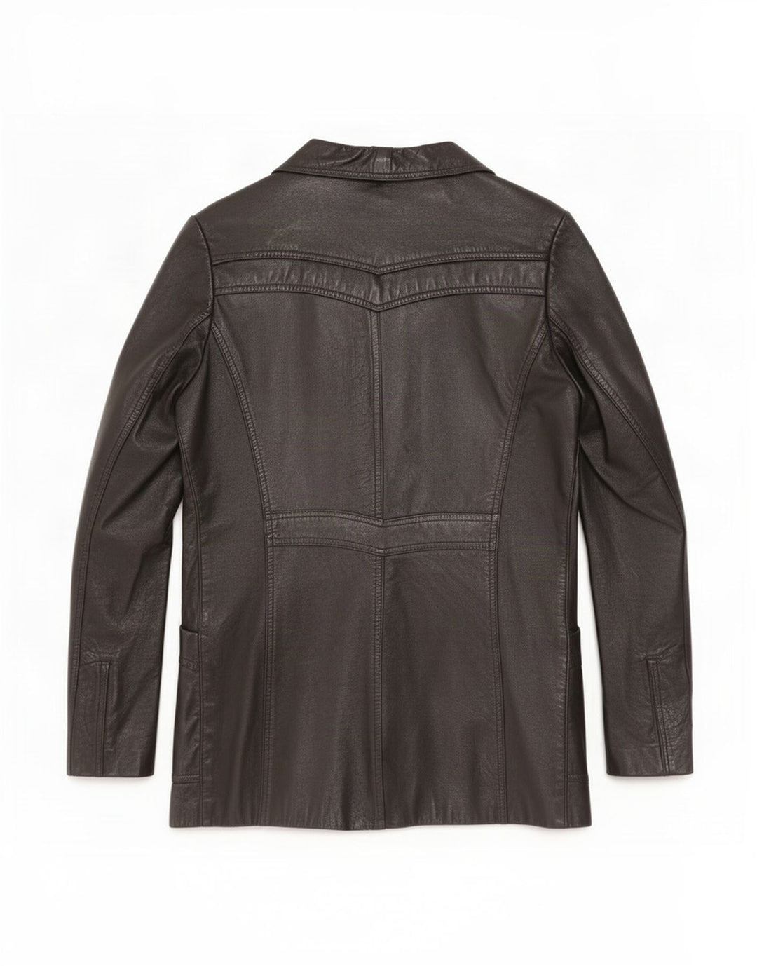 Винтажная женская кожаная куртка IT 42 Medium Black
