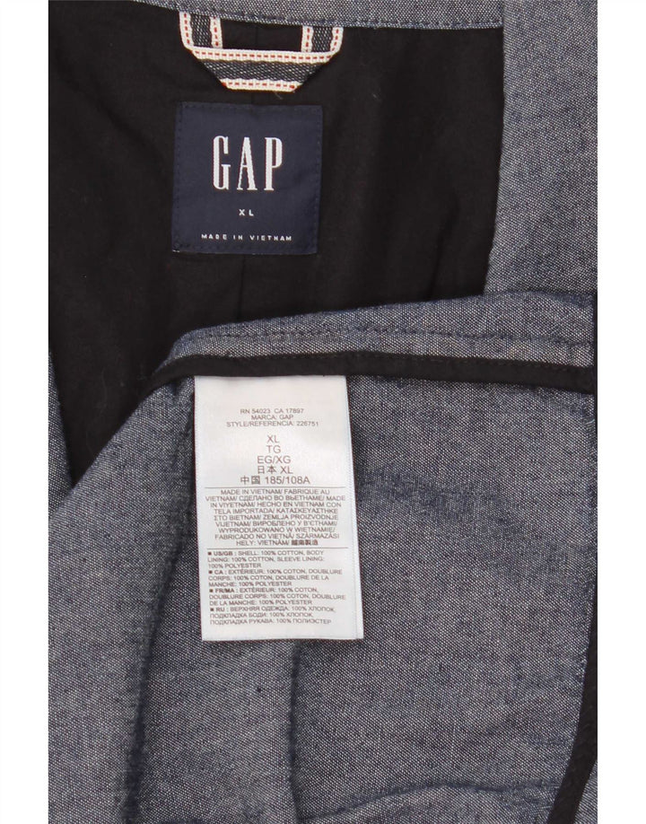 Мужской пиджак Gap на 2 пуговицах, Великобритания 42 XL, темно-синий, хлопок