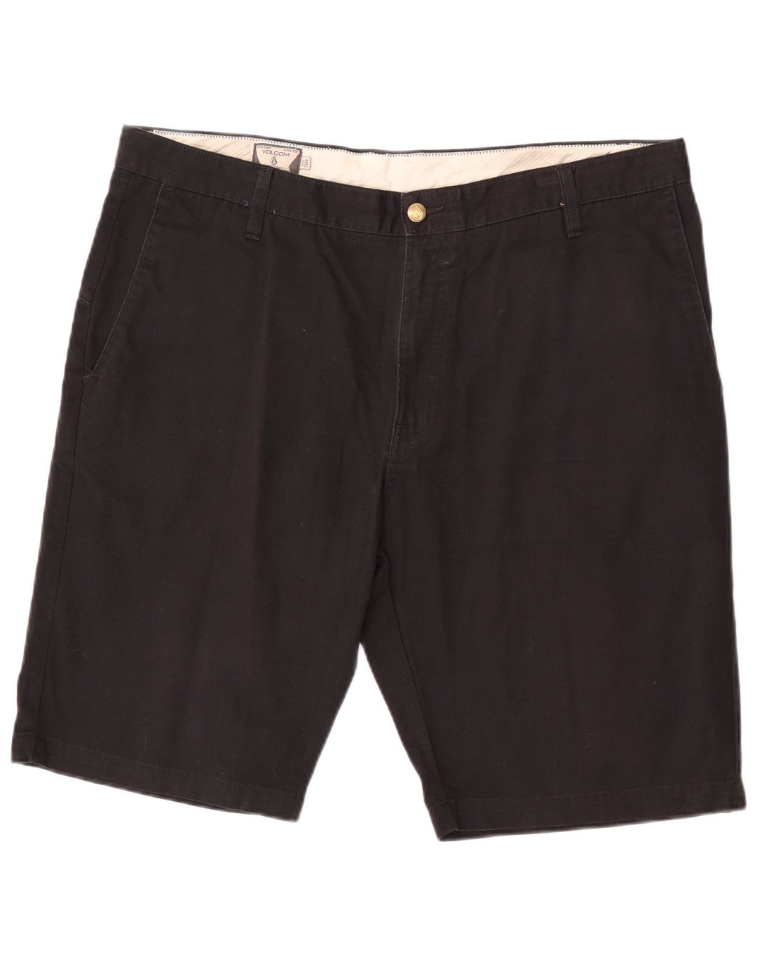 Мужские шорты чинос Volcom W38 XL, черный хлопок