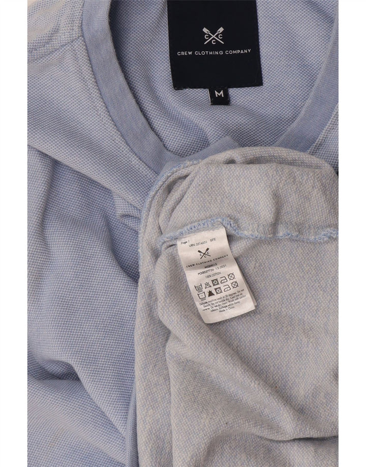 Crew Clothing Мужской свитер-джемпер из хлопка среднего синего цвета