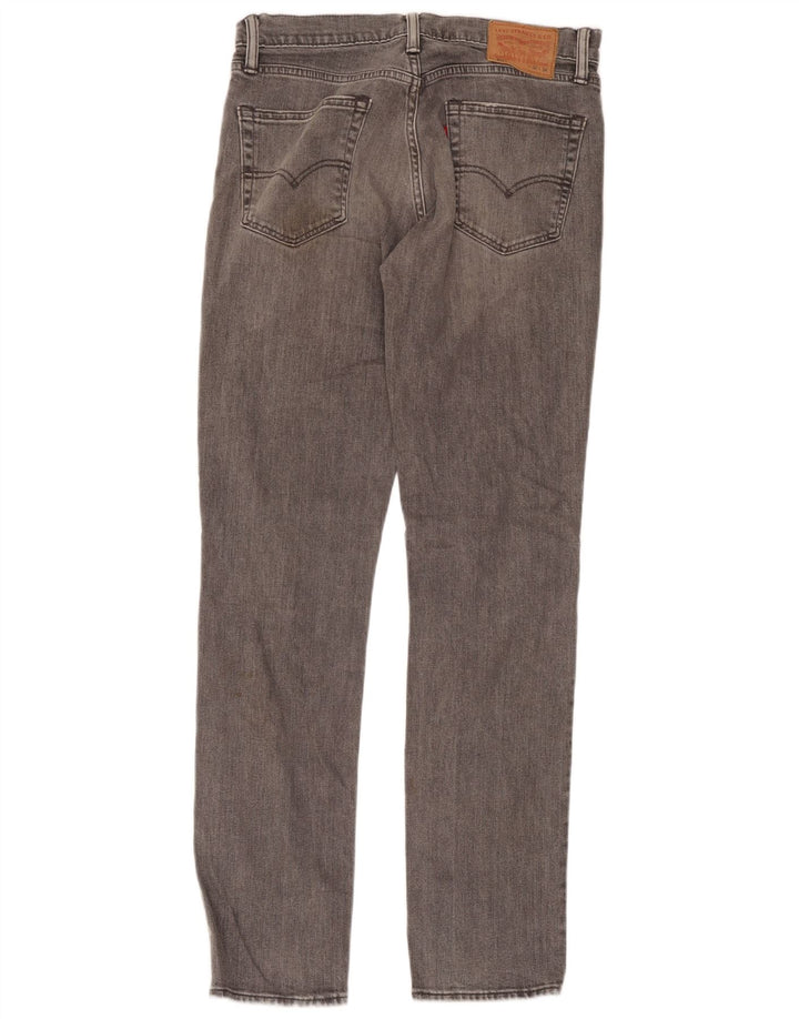 Мужские джинсы Levi's 511 Slim W32 L34 Серые хлопковые