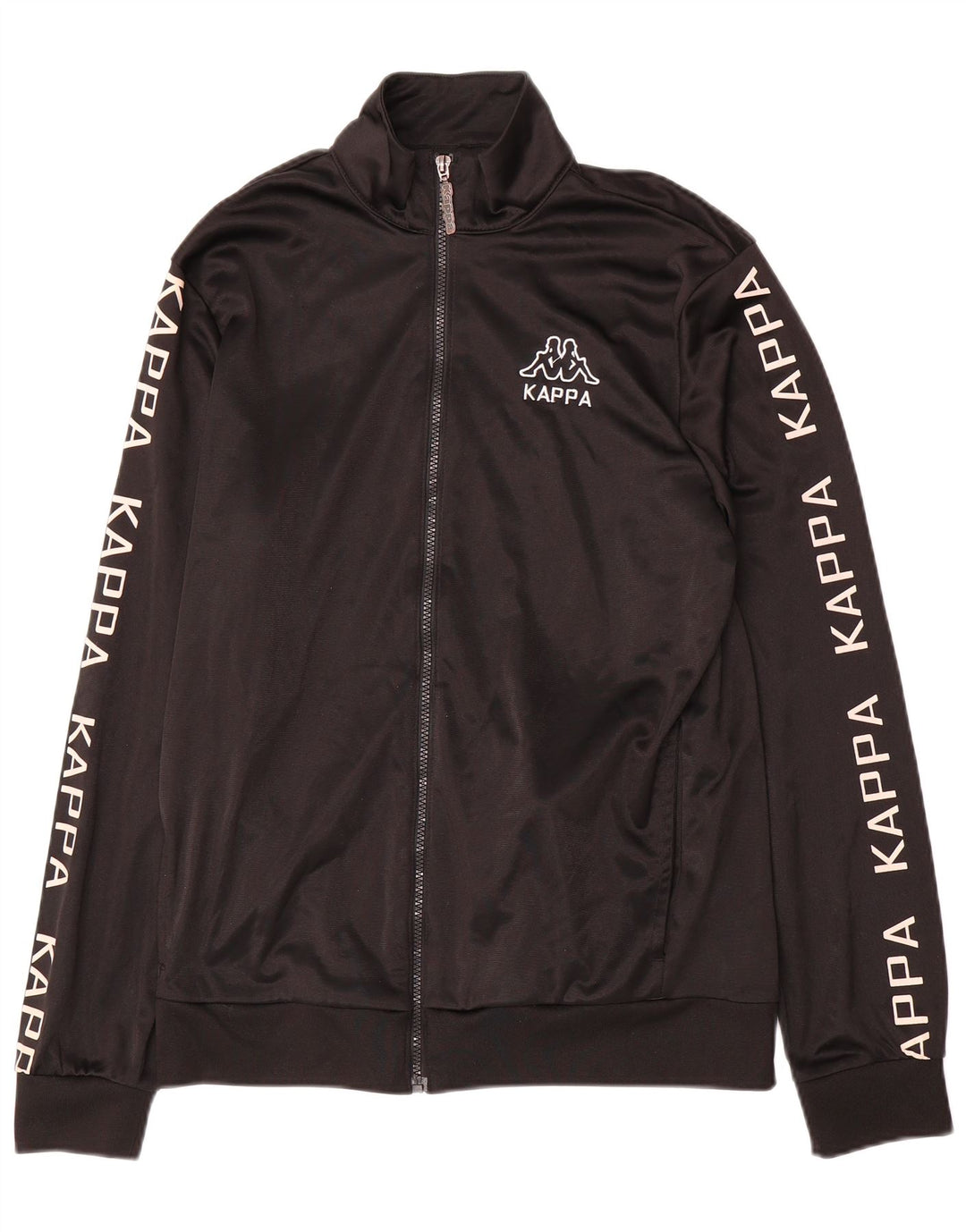 Мужской спортивный костюм Kappa с графическим принтом, большая черная спортивная куртка из полиэстера