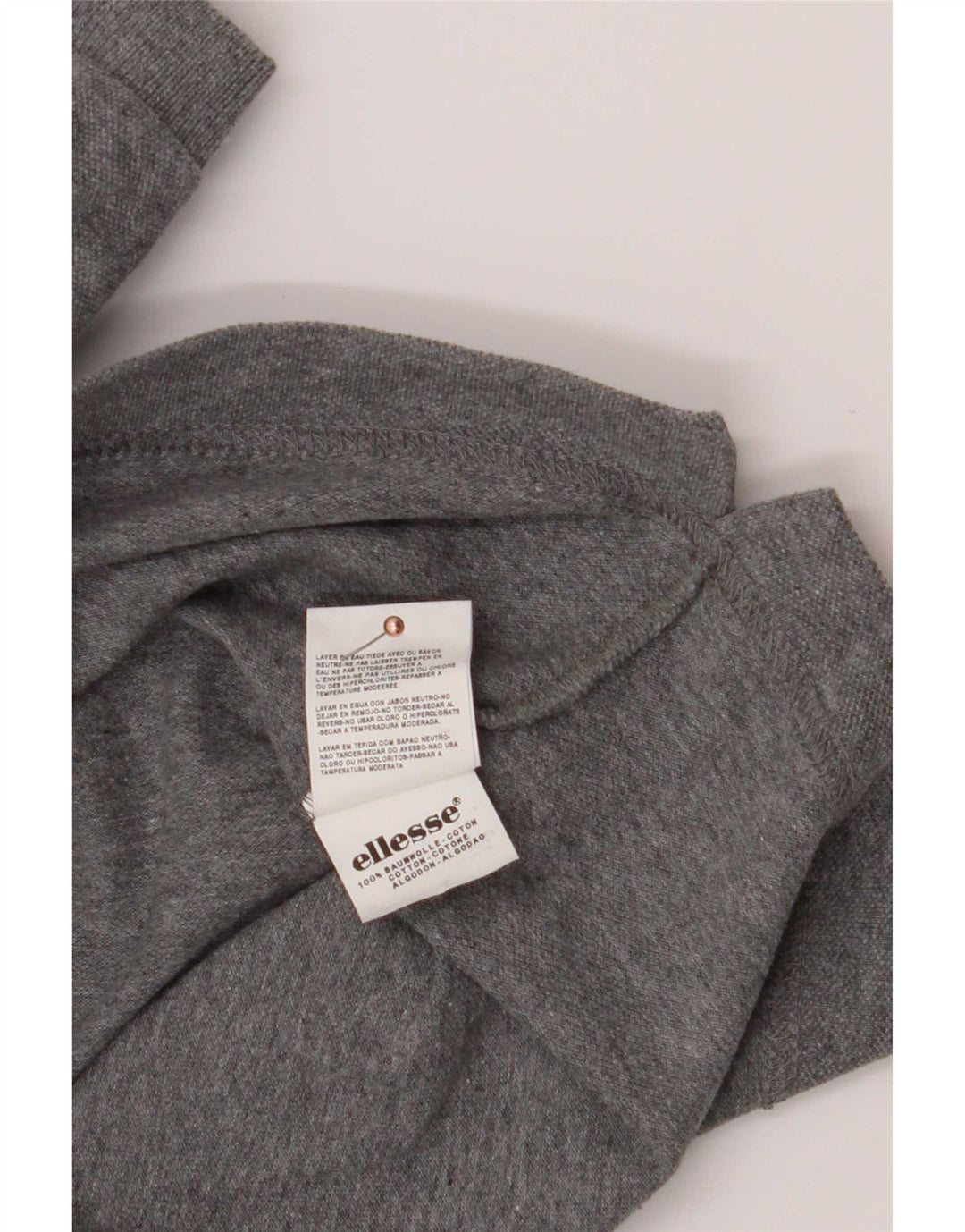 Мужская рубашка-поло Ellesse 2XL серая, хлопок