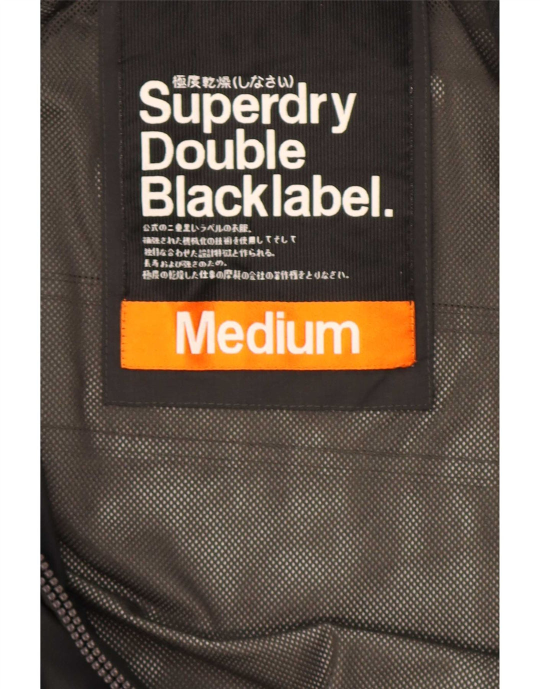 Мужская дождевик Superdry UK 38, средний черный нейлон