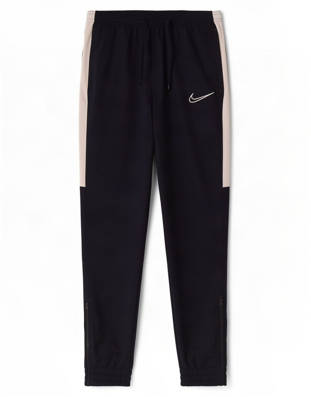 Мужские спортивные брюки Nike Dri Fit среднего размера, темно-синие, полиэстер с цветными блоками