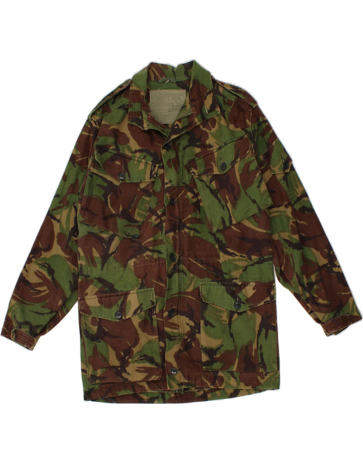 VINTAGE Mens Military Jacket UK 36 Small Khaki Camouflage Vintage Vintage and Second-Hand Vintage from Messina Hembry 