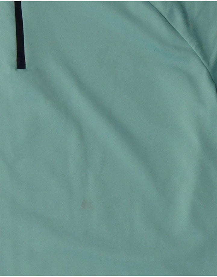 Женский спортивный костюм-пуловер с воротником на молнии Nike Dri Fit UK 16, большой бирюзовый цвет