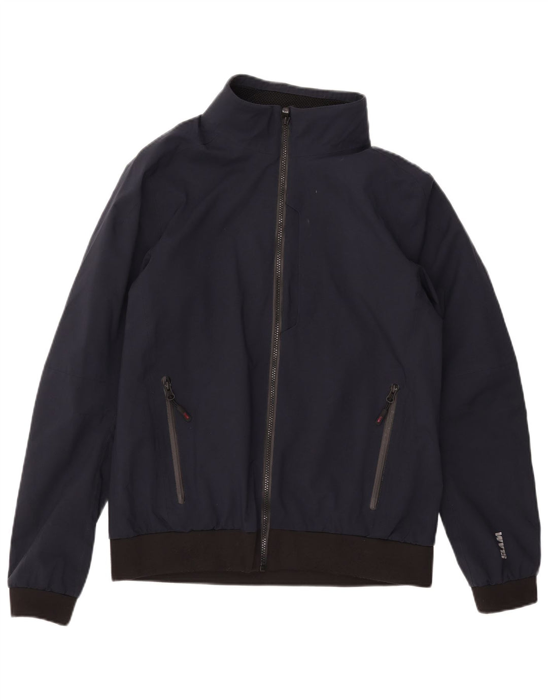 Мужская куртка-бомбер с рисунком SLAM UK 40, большая темно-синяя, полиэстер