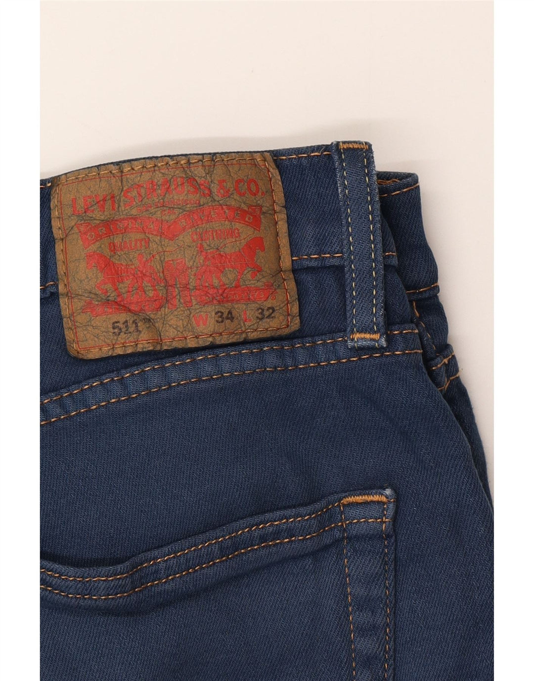 Мужские джинсы LEVI'S 511 Slim W34 L32 Синие, хлопок