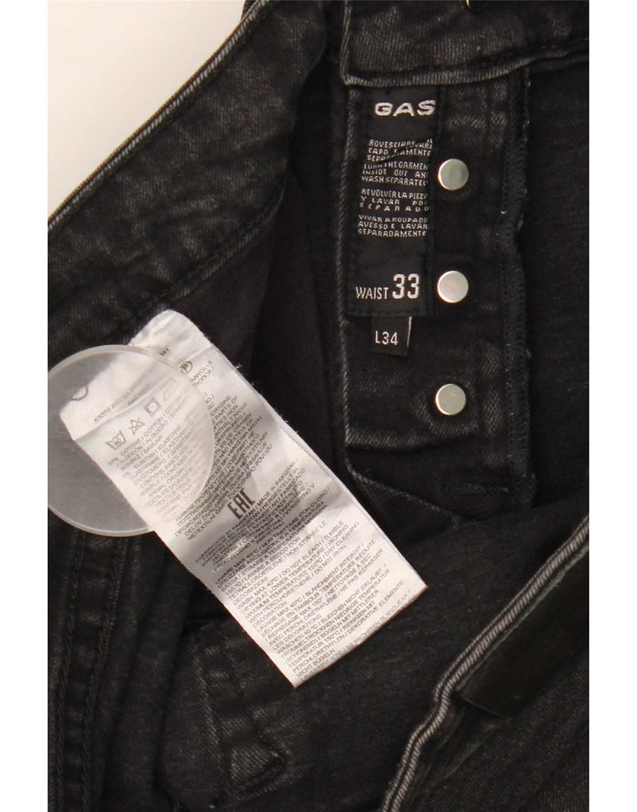 Женские джинсы Gas Anders Slim W33 L34, черный хлопок