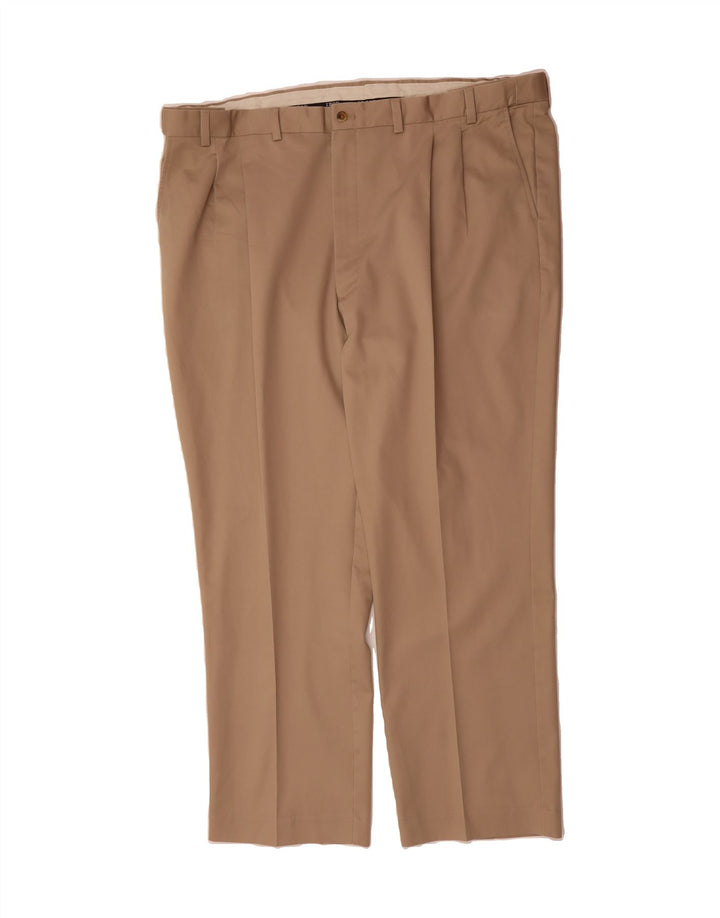 IZOD Mens Pegged Chino Trousers W46 L32 Beige Cotton Vintage Izod and Second-Hand Izod from Messina Hembry 