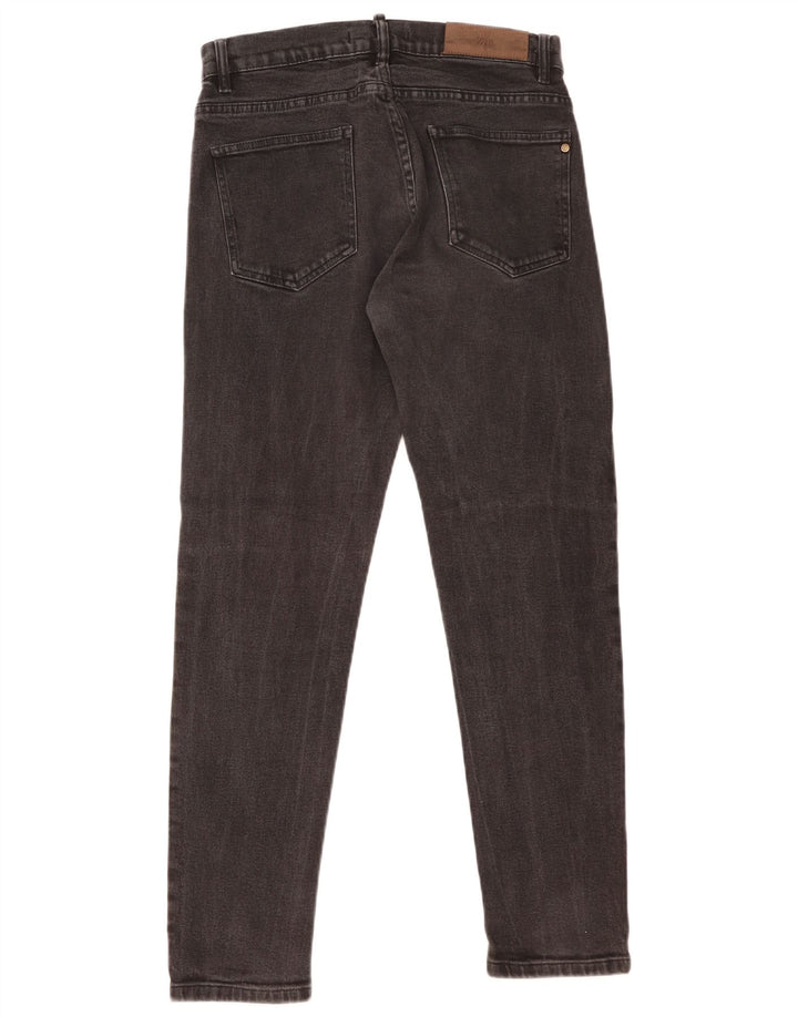 Джинсы мужские узкие Zara EU 42 большие W32 L30 черные