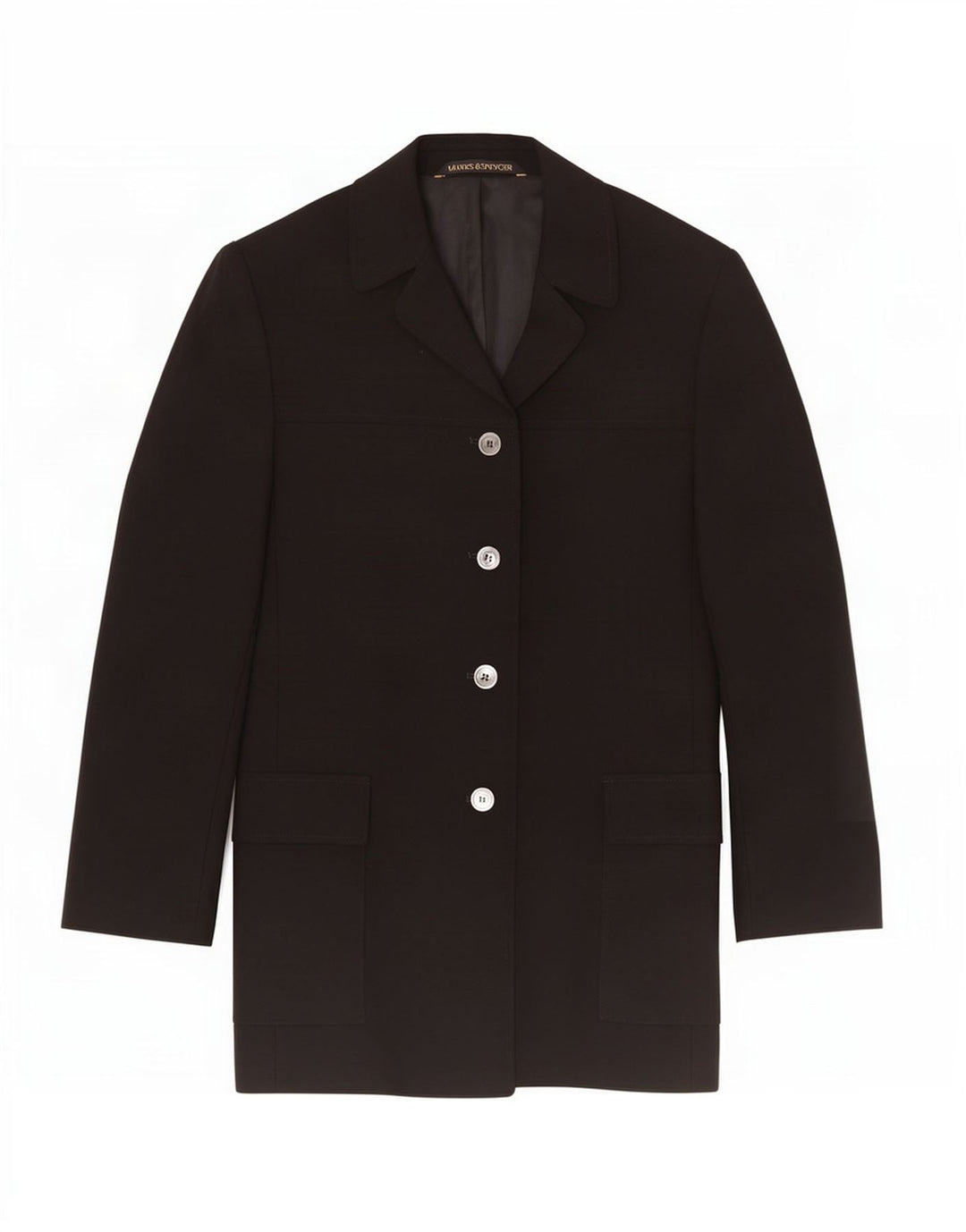 Женский пиджак Marks & Spencer St. Michael UK 12, средний черный