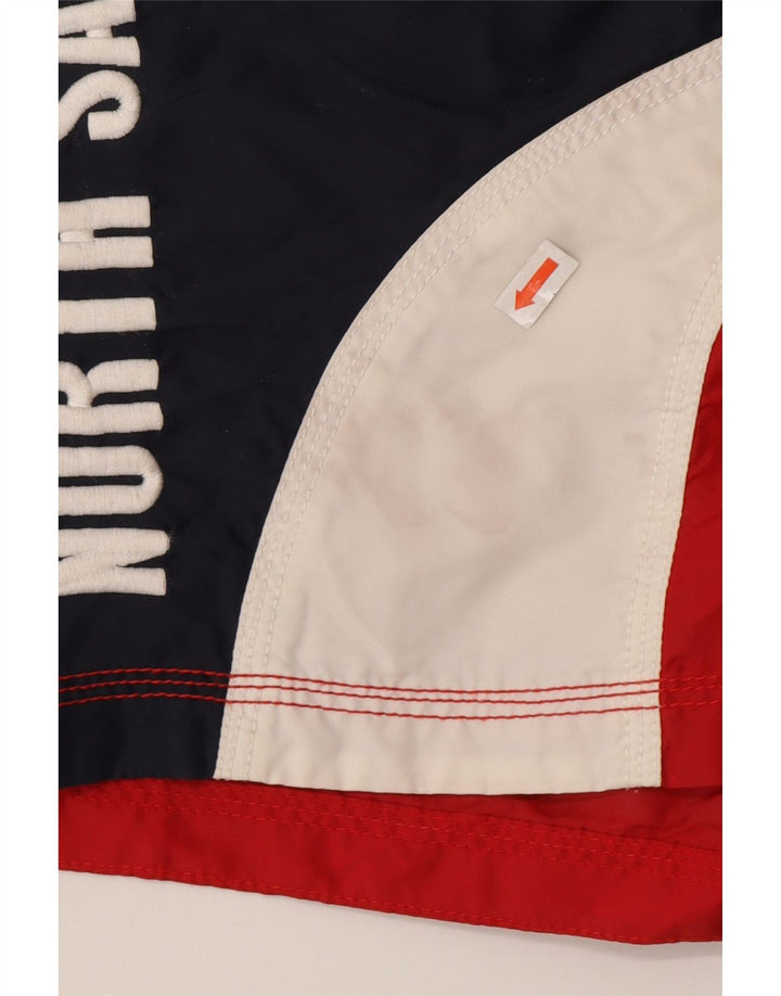 Мужские шорты для плавания North Sails с графическим рисунком, маленькие красные, из полиамида с цветными блоками