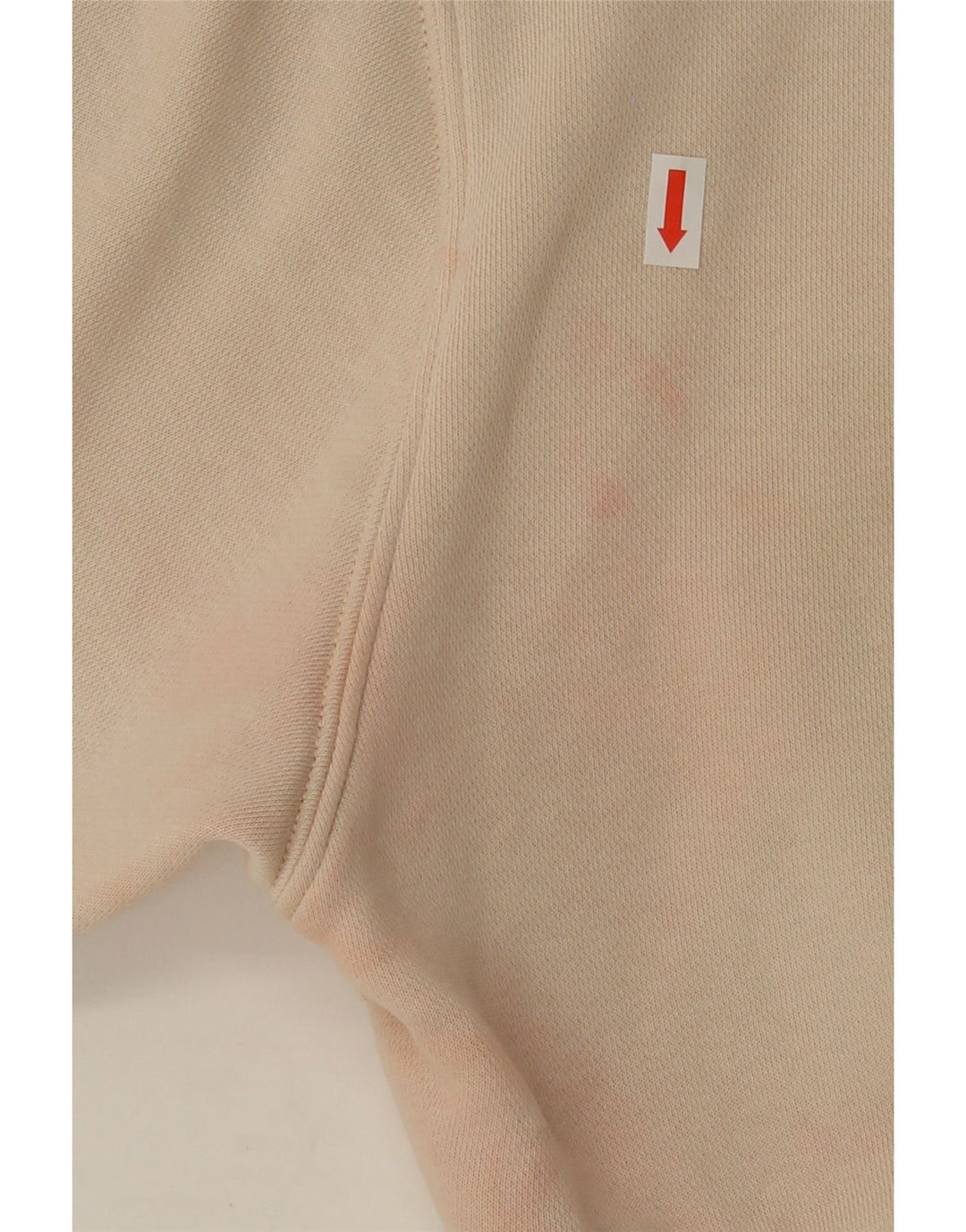 NIKE Womens Oversized Sweatshirt Jumper UK 10 Small Beige Cotton Vintage Nike and Second-Hand Nike from Messina Hembry 