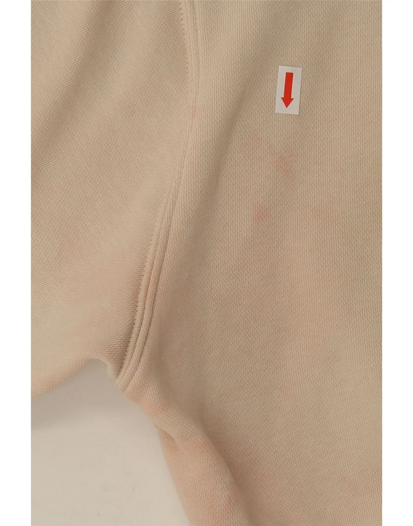 NIKE Womens Oversized Sweatshirt Jumper UK 10 Small Beige Cotton Vintage Nike and Second-Hand Nike from Messina Hembry 