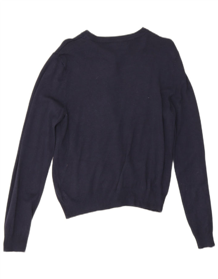 Женский кардиган Marks & Spencer UK 12, средний темно-синий, вискоза