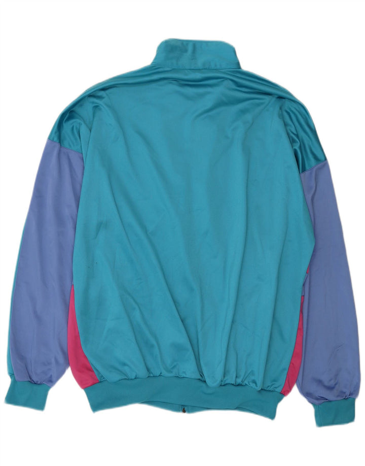 Мужской спортивный костюм Golden Team, верхняя куртка XL, синий полиэстер с цветными блоками