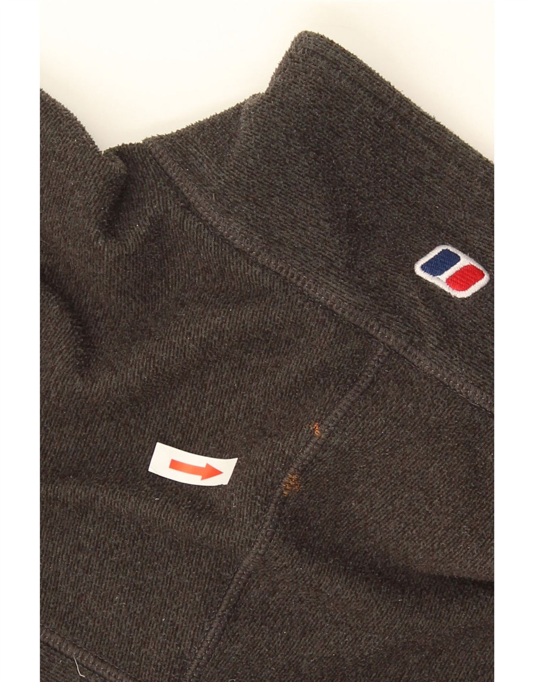Berghaus Мужской флисовый джемпер с воротником на молнии, большой зеленый полиэстер с крапинками