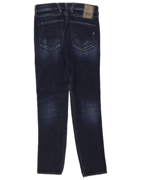 Женские узкие джинсы Replay Anbass W28 L30, темно-синие, хлопок