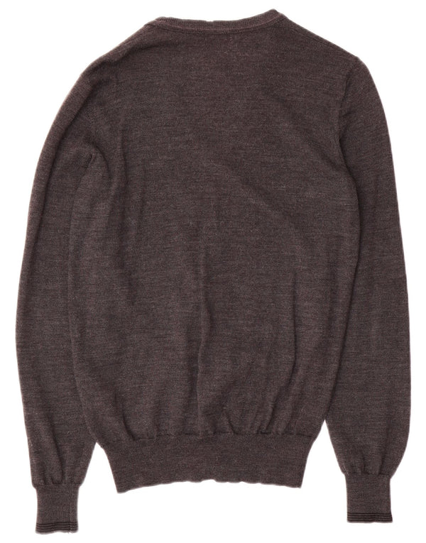 Мужской кардиган CALVIN KLEIN JEANS, большой серый свитер из мериносовой шерсти