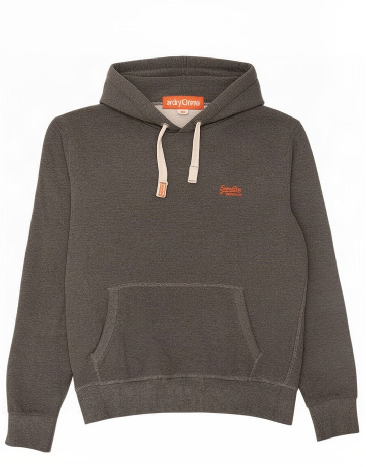 Мужской джемпер с капюшоном Superdry 2XL, серый хлопок