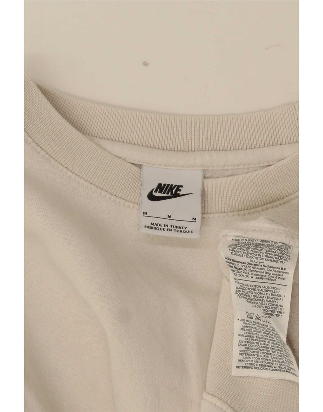 Мужской свитшот с графическим рисунком Nike, средний белый хлопковый джемпер