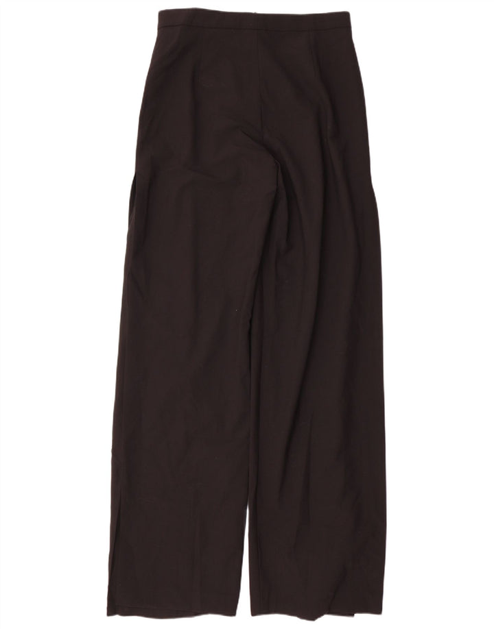 Zara Женские повседневные широкие брюки W28 L35, черные, полиэстер