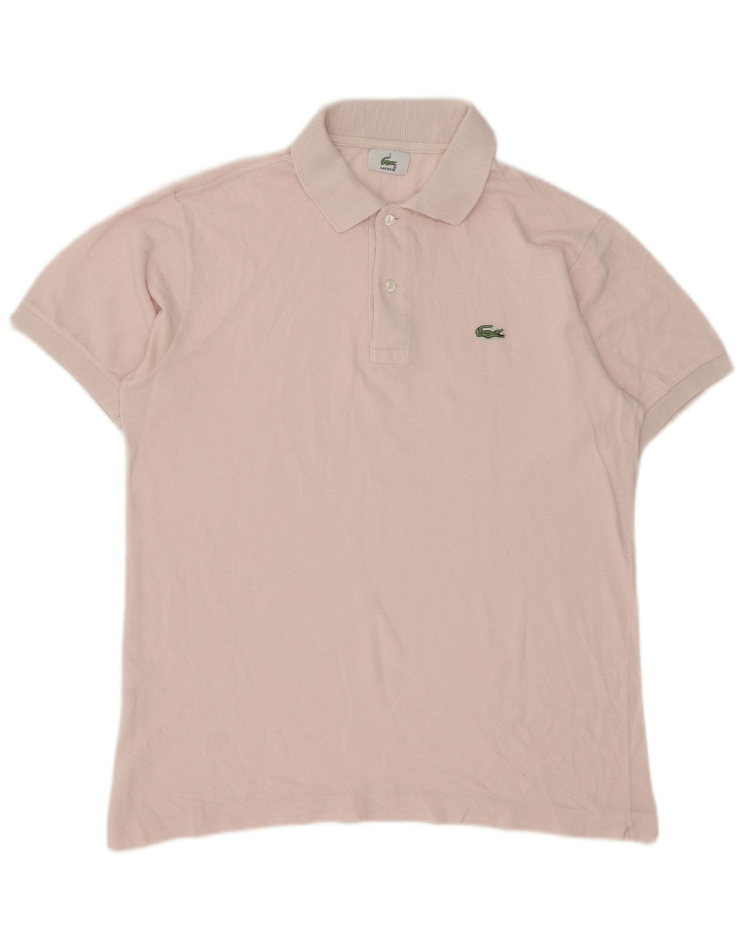 Мужская рубашка-поло Lacoste, размер 3, маленькая, розовая, хлопок