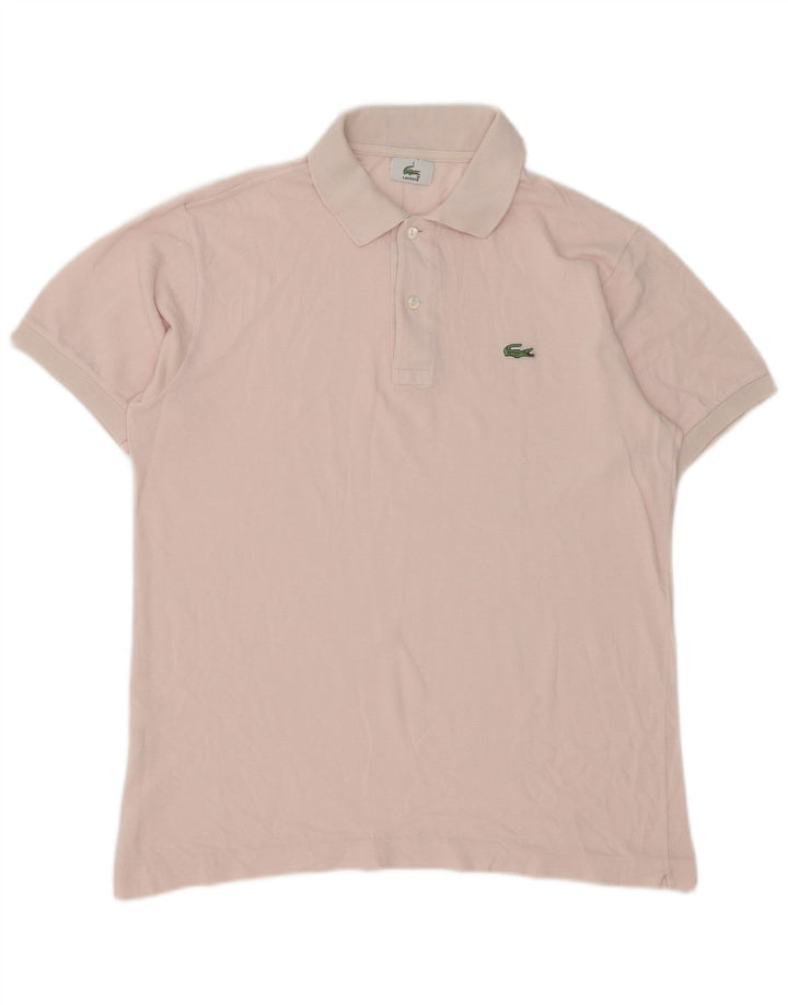 Мужская рубашка-поло Lacoste, размер 3, маленькая, розовая, хлопок