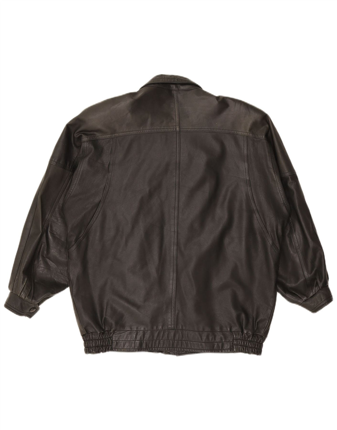 Винтажная мужская кожаная куртка UK 42 XL, черная