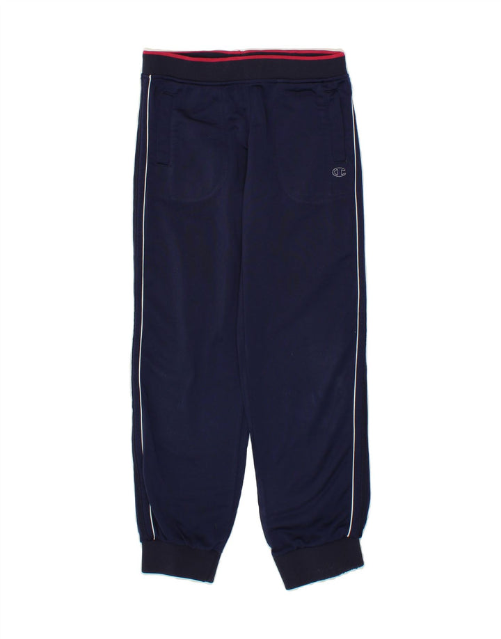 CHAMPION Boys Tracksuit Trousers Joggers 9-10 Years Medium Navy Blue Vintage Champion and Second-Hand Champion from Messina Hembry 